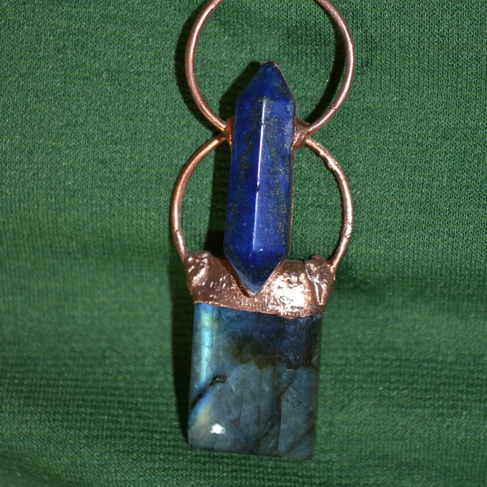 TVD Lapis Lazuli & Labradorite Copper Necklace